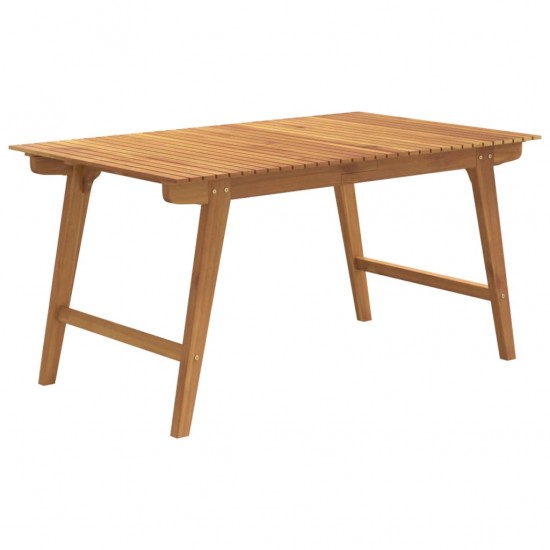 Sodo stalas, 150x90x75cm, akacijos medienos masyvas