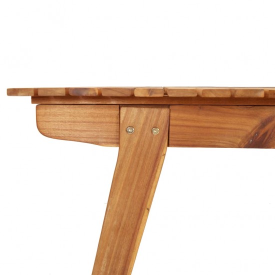 Sodo stalas, 150x90x75cm, akacijos medienos masyvas