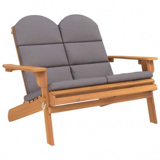 Sodo adirondack suoliukas su pagalvėlėmis, 126cm, akacija