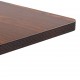 Bistro staliukas, tamsiai rudos spalvos, 60x60cm, MDF