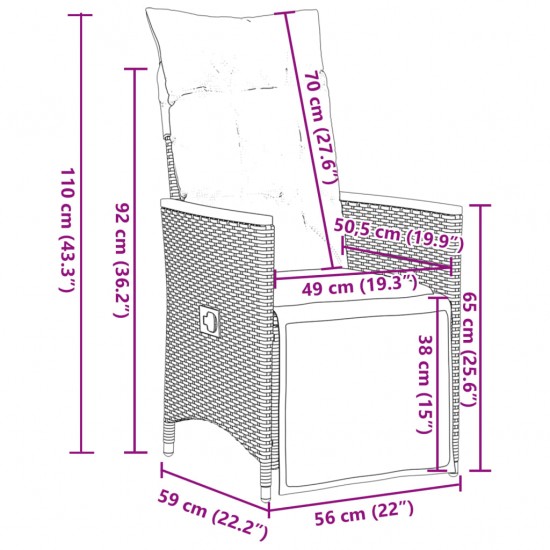 Bistro staliukas, tamsiai rudos spalvos, 60x60cm, MDF