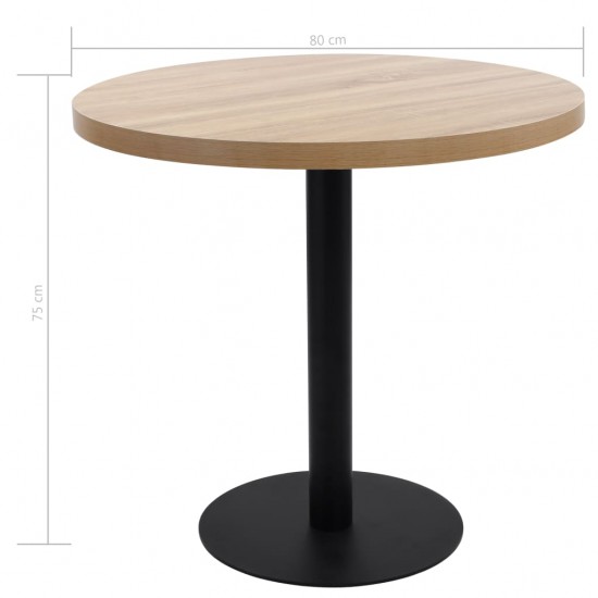 Bistro staliukas, šviesiai rudos spalvos, 80cm, MDF