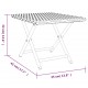 Sulankstomas stalas, pilkos spalvos, 45x35x32cm, poliratanas