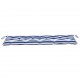 Sodo suoliuko pagalvėlė, mėlyna ir balta, 150x50x7cm, audinys
