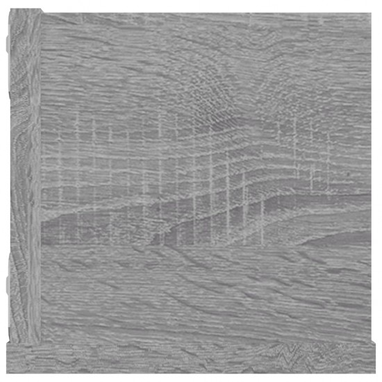 Sieninė CD lentyna, pilka ąžuolo, 100x18x18cm, mediena