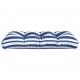 Paletės pagalvėlė, mėlynos/baltos spalvos, 120x40x12cm, audinys