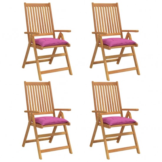 Kėdės pagalvėlės, 4vnt., rožinės, 50x50x7cm, oksfordo audinys