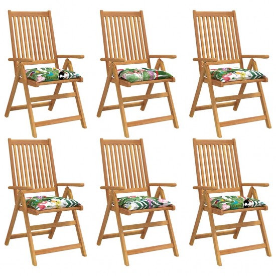 Kėdės pagalvėlės, 6vnt., įvairių spalvų, 50x50x7cm, audinys