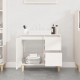 Vonios kambario spintelė, balta, 65x33x60cm, apdirbta mediena