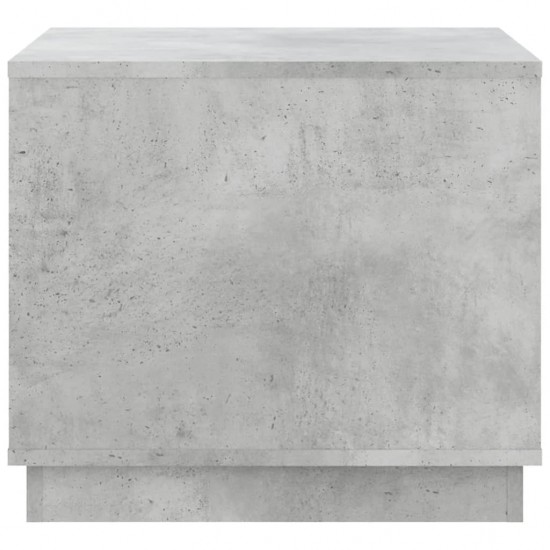 Kavos staliukas, betono pilkas, 51x50x44cm, apdirbta mediena