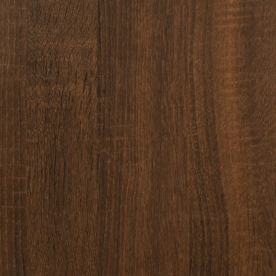 Drabužių spinta, ruda ąžuolo, 100x50x200cm, apdirbta mediena