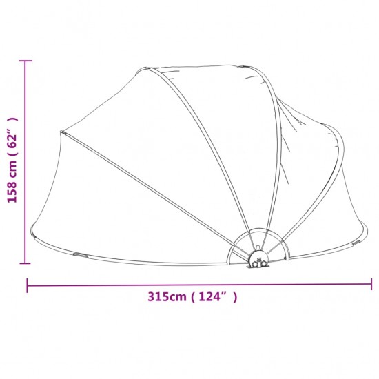 Skliautas baseinui, 315x158cm, PVC, apskritas