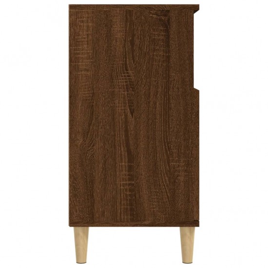 Šoninė spintelė, ruda ąžuolo, 60x35x70cm, apdirbta mediena