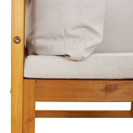Modulinės kampinės sofos su pagalvėmis, 2vnt., akacijos masyvas