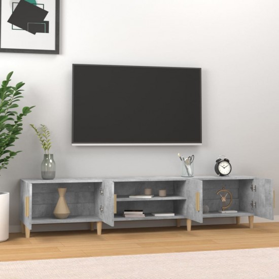 Televizoriaus spintelė, betono pilka, 180x31,5x40cm, mediena