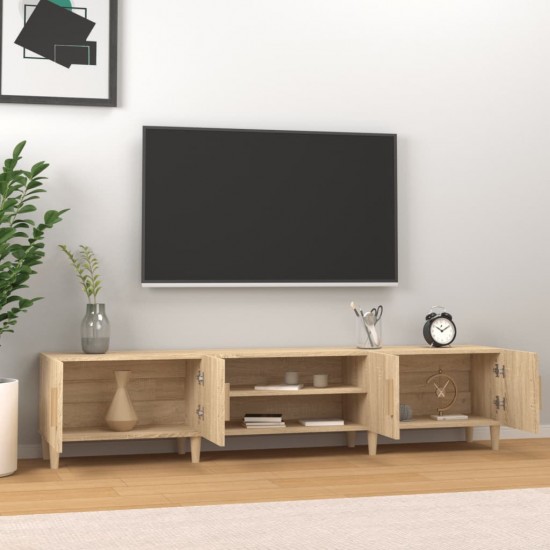 Televizoriaus spintelė, ąžuolo, 180x31,5x40cm, apdirbta mediena