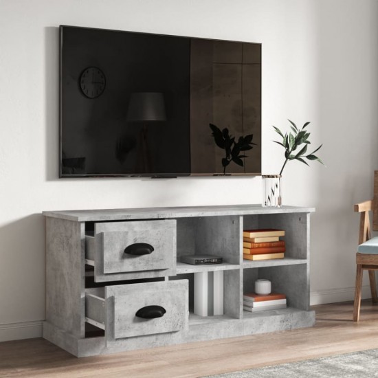 Televizoriaus spintelė, betono pilka, 102x35,5x47,5cm, mediena