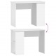 Rašomasis stalas, baltos spalvos, 100x55x75cm, apdirbta mediena