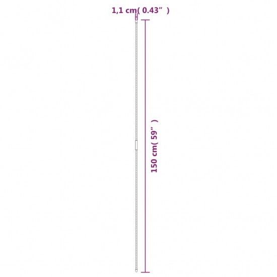 Sodo augalų kuoliukai, 30vnt., žalios spalvos, 115cm, plienas