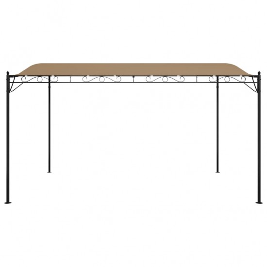 Stoginė, taupe spalvos, 4x3m, audinys ir plienas, 180g/m²