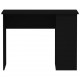 Rašomasis stalas, juodos spalvos, 100x55x75cm, apdirbta mediena