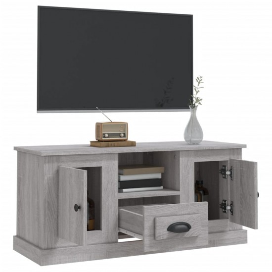Televizoriaus spintelė, pilka ąžuolo, 100x35,5x45cm, mediena