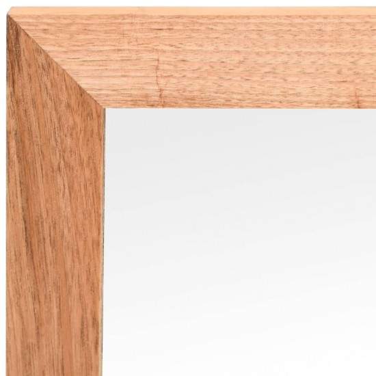 Sieninis veidrodis, 55x55cm, riešutmedžio medienos masyvas