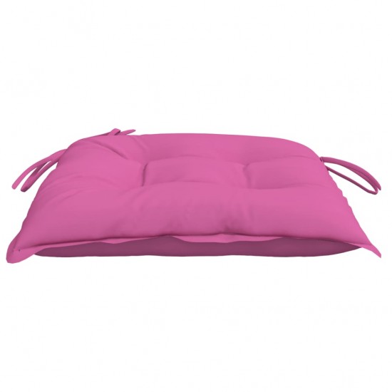 Kėdės pagalvėlės, 4vnt., rožinės spalvos, 40x40x7cm, audinys