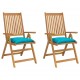 Kėdės pagalvėlės, 2vnt., turkio spalvos, 40x40x7cm, audinys