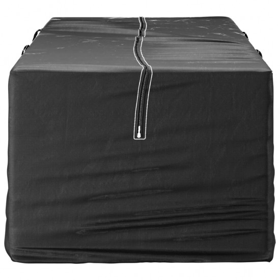 Krepšys sodo pagalvėlėms, juodas, 135x40x55cm, polietilenas