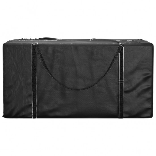 Krepšiai sodo pagalvėm, 2vnt., juodi, 150x75x75cm, polietilenas