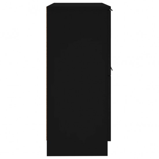Šoninė spintelė, juodos spalvos, 30x30x70cm, apdirbta mediena