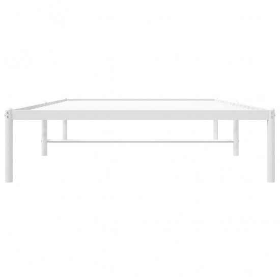 Metalinis lovos rėmas, baltos spalvos, 107x203 cm