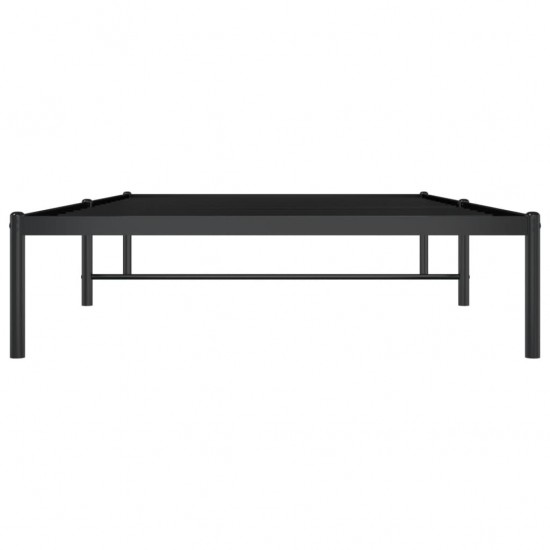 Metalinis lovos rėmas, juodos spalvos, 107x203cm