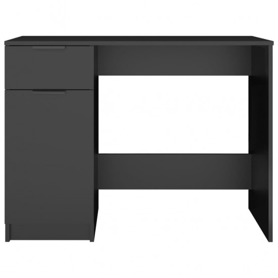Rašomasis stalas, juodos spalvos, 100x50x75cm, apdirbta mediena