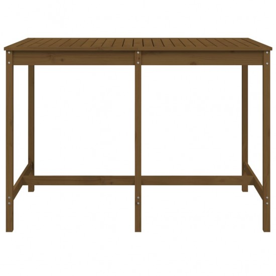 Sodo stalas, medaus rudas, 159,5x82,5x110cm, pušies masyvas