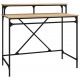 Rašomasis stalas, ąžuolo, 100x50x90cm, apdirbta mediena/geležis