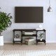 Televizoriaus spintelė, juodos spalvos, 102x35x45,5cm, mediena