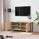 TV spintelė su durelėmis, ąžuolo, 102x35x45cm, apdirbta mediena