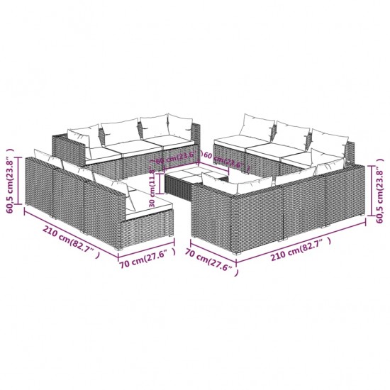 ProGarden Uždanga, tamsiai pilkos spalvos, 3x3x3m, trikampė