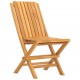 Sulankstomos sodo kėdės, 4vnt., 47x47x89cm, tikmedžio masyvas