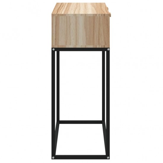 Konsolinis staliukas, 80x30x75cm, apdirbta mediena ir geležis