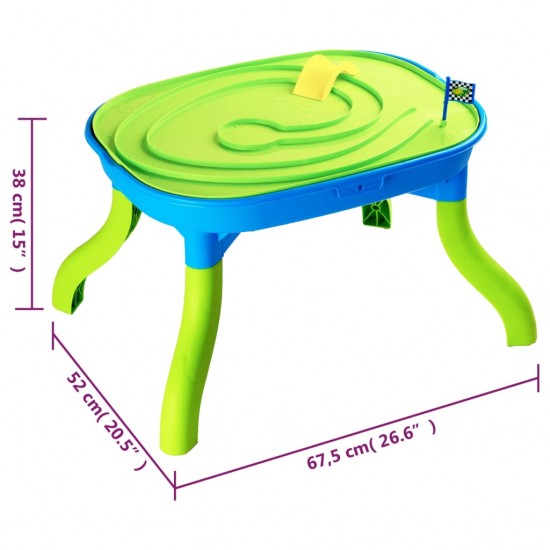 3-1 Vaikiškas smėlio ir vandens stalas, 67,5x52x38cm, PP