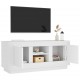 Televizoriaus spintelė, baltos spalvos, 102x35x45cm, mediena