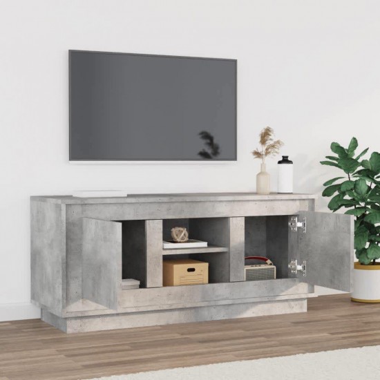 Televizoriaus spintelė, betono pilka, 102x35x45cm, mediena