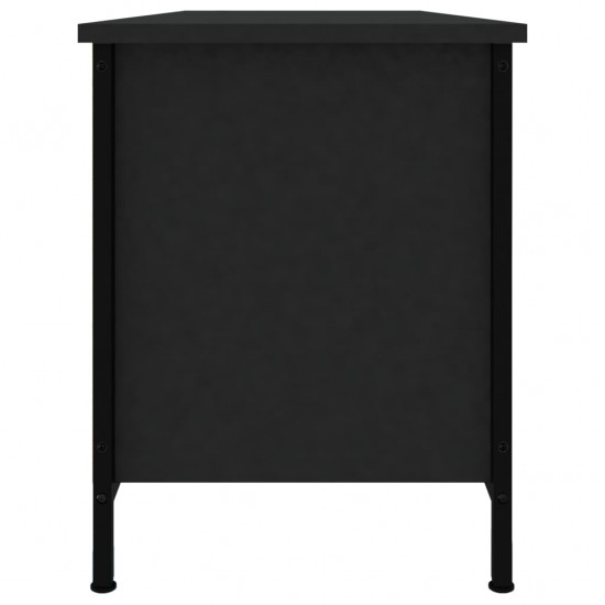 Televizoriaus spintelė, juodos spalvos, 102x35x45cm, mediena