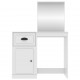 Kosmetinis staliukas, baltas, 90x50x132,5cm, mediena