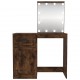 Kosmetinis staliukas su LED, ąžuolo, 90x50x132,5cm, mediena