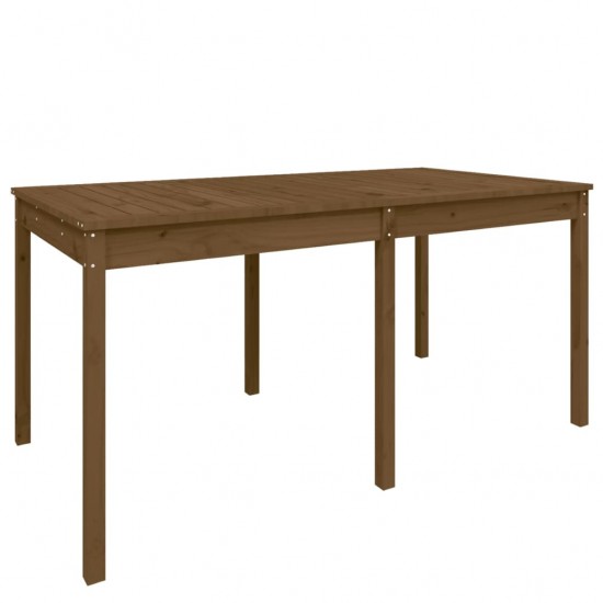 Sodo stalas, medaus rudas, 159,5x82,5x76cm, pušies masyvas