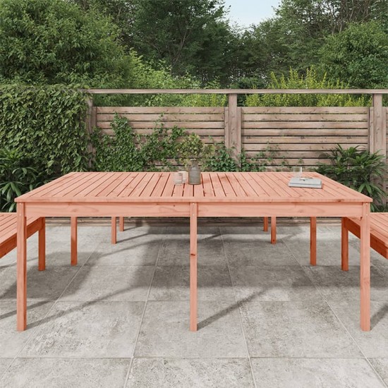 Sodo stalas, 203,5x100x76cm, duoglas eglės medienos masyvas